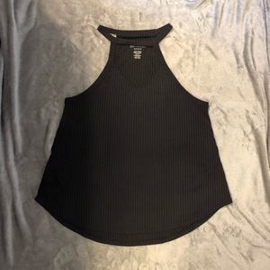 Black cutout tank top